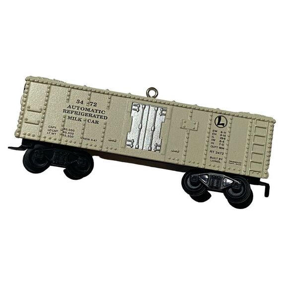 Hallmark Keepsake Lionel 3472 Automatic Refrigerator Milk Car Ornament - Picture 7 of 7